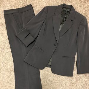 Ellie Tahari brown suit jacket and pants